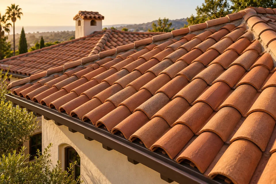Illustrative classic tile roof design